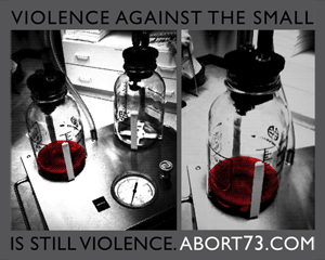 Violence Against the Small is Still Violence | Abort73.com
