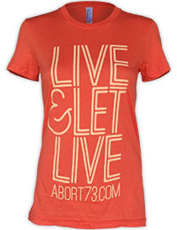 live and let live t shirt