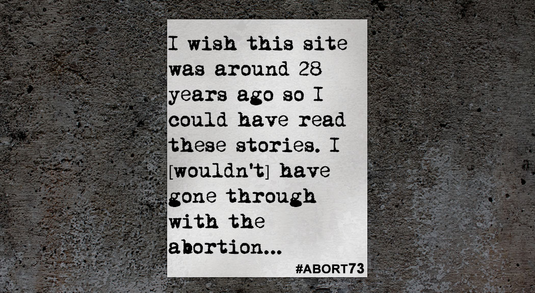 Abortion Story: January 31, 2016 | Abort73.com