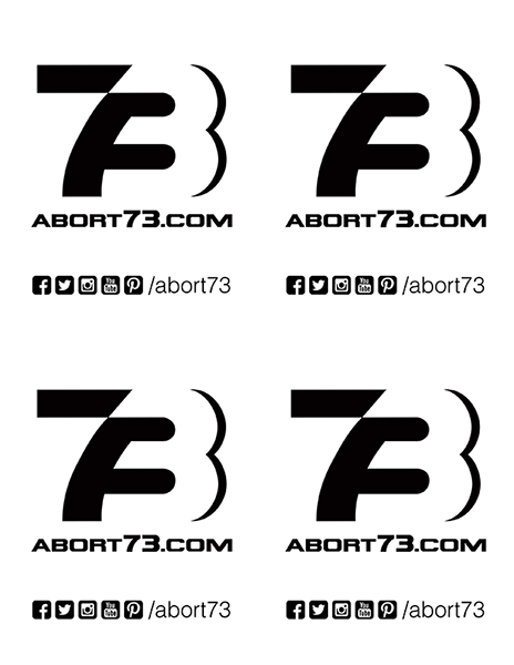 Abort73.com 73-Logo Downloadable Flyer
