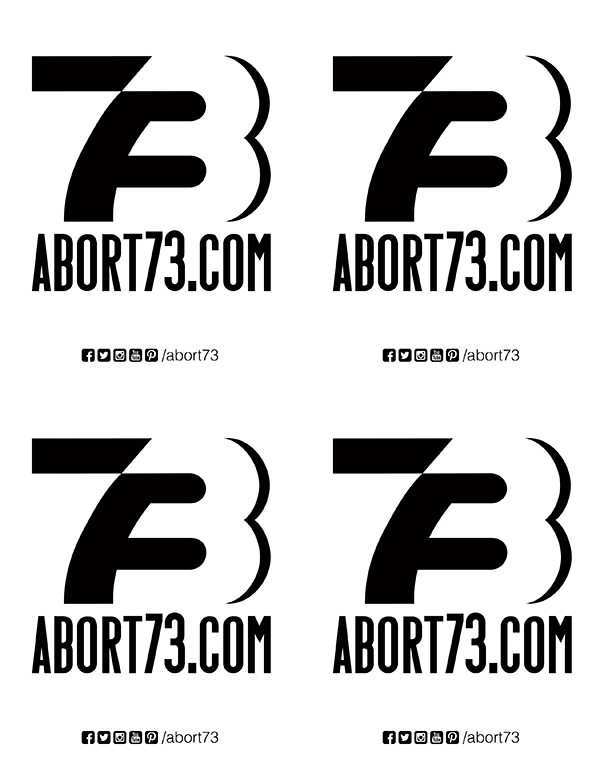 Abort73.com (Big Logo) Downloadable Flyer