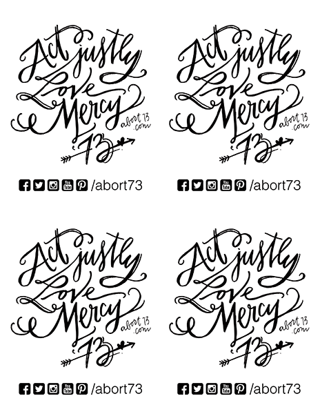 Act Justly. Love Mercy. Downloadable Flyer