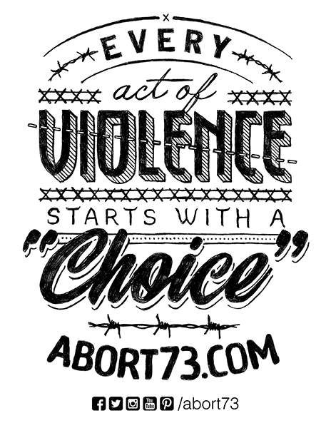 Every Act of Violence Starts with a “Choice” Downloadable Flyer
