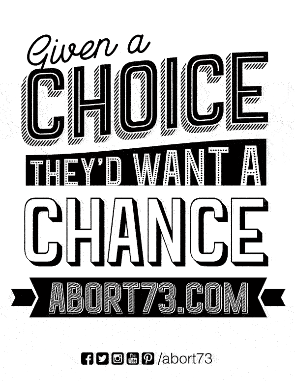 Given a Choice, They’d Want a Chance. Downloadable Flyer