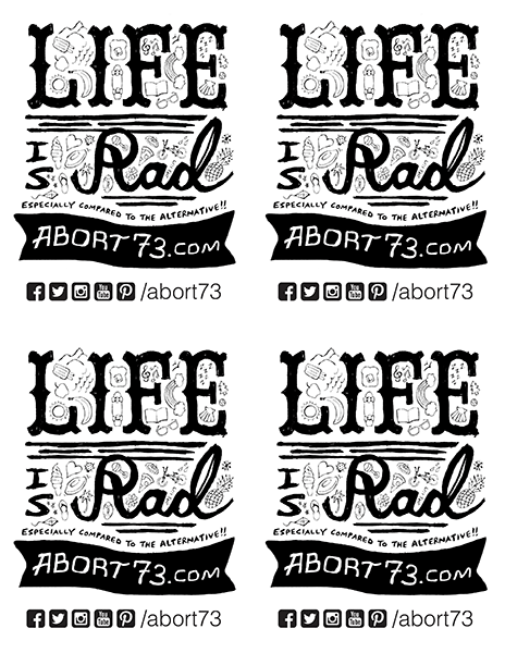 Life is Rad Downloadable Flyer