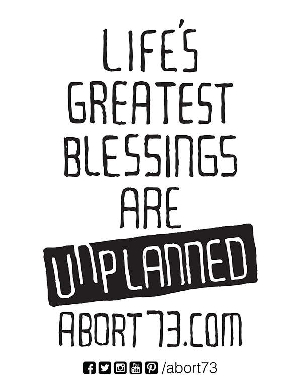 Life’s Greatest Blessings Are Unplanned Downloadable Flyer