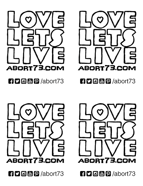 Love Lets Live (Alternate) Downloadable Flyer
