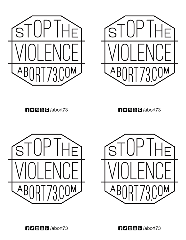 Stop the Violence Downloadable Flyer
