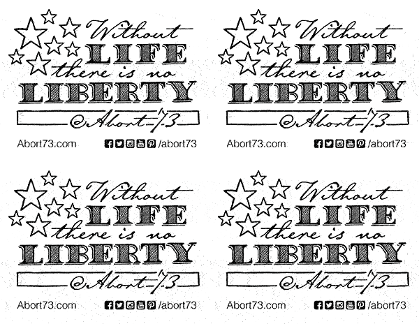 Without Life, There is No Liberty Downloadable Flyer