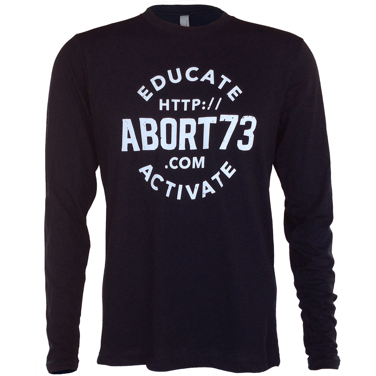 Educate. Activate. (Abort73 Unisex Long Sleeve T-shirt 3601)