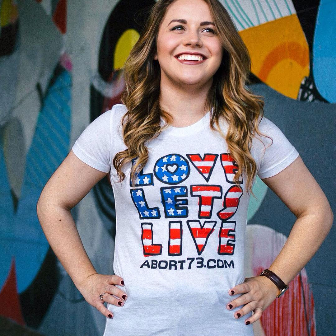 Love Lets Live (Flag) (Abort73 Girls T-shirt 3300L)