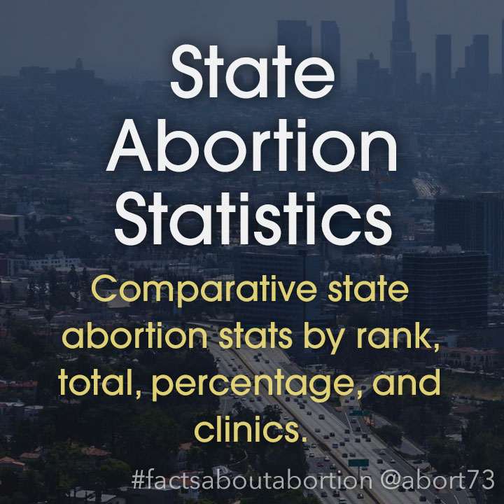 State Abortion Statistics: Comparative state abortion stats by rank, total, percentage, and clinics.